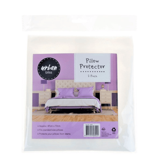 Urban Bliss Home & Garden > Bedding > Pillowcases 2 Pack Pillow Protector Case Non Woven Fabrics Stains Protection 47x72cm