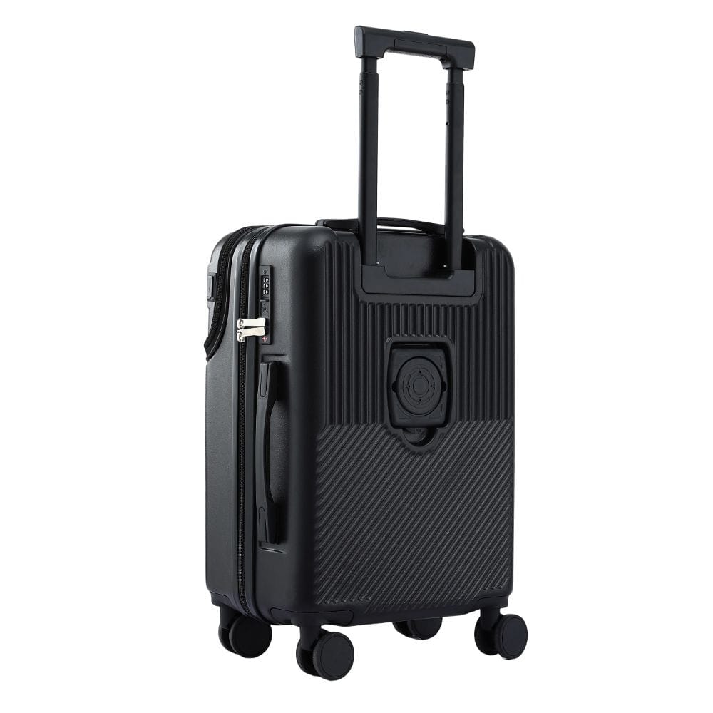 Wanderlite Home & Garden > Travel > Suitcases Wanderlite 20" Luggage Suitcase Front Pocket Travel Carry On TSA Black