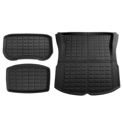Weisshorn Auto Accessories > Auto Accessories Others > Automotive Decor NEW Tesla Model 3 Highland 2024 Boot Liner Rear Frunk Cargo Trunk Mats Weisshorn