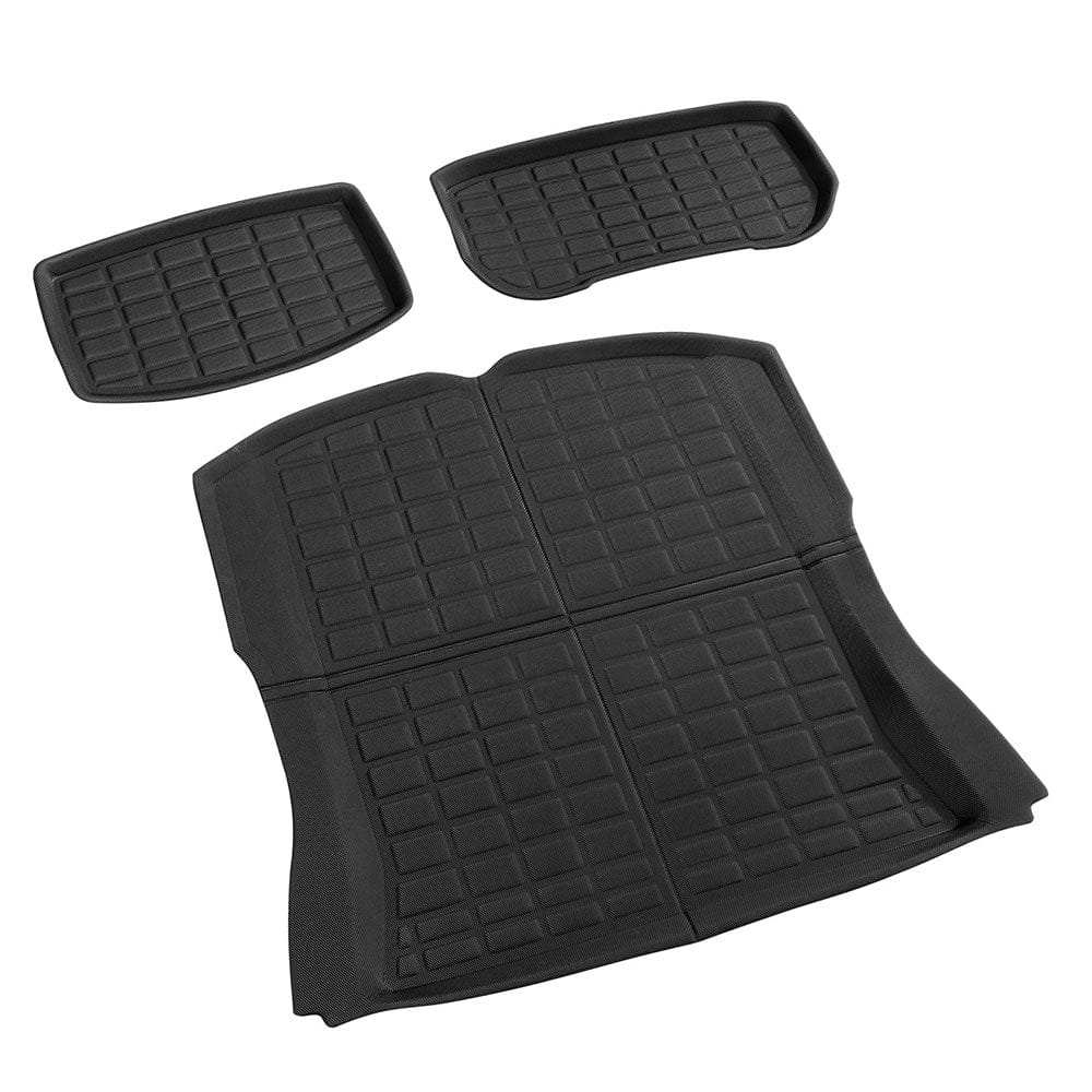 Weisshorn Auto Accessories > Auto Accessories Others > Automotive Decor NEW Tesla Model 3 Highland 2024 Boot Liner Rear Frunk Cargo Trunk Mats Weisshorn