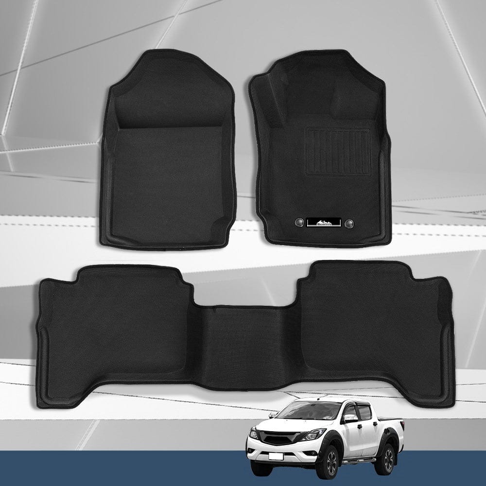 Weisshorn Auto Accessories > Auto Accessories Others > Automotive Decor Weisshorn Car Floor Mats Rubber Compatible for Mazda BT50 Dual Crew Cab