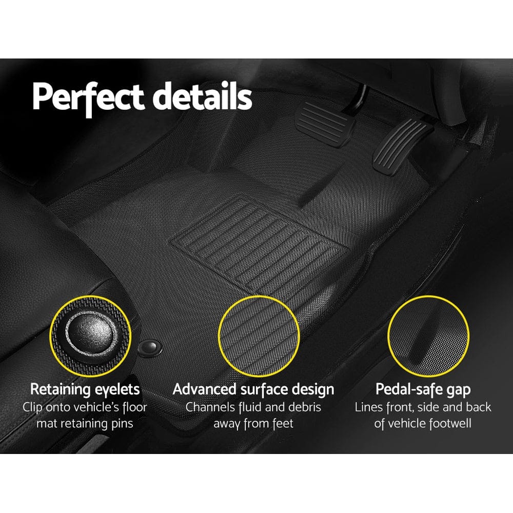 Weisshorn Auto Accessories > Auto Accessories Others > Automotive Decor Weisshorn Car Floor Mats Rubber Compatible for Mazda BT50 Dual Crew Cab