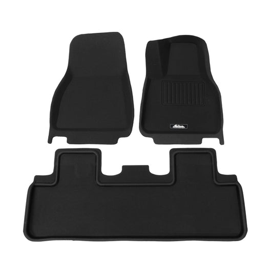 Weisshorn Auto Accessories > Auto Accessories Others > Automotive Decor Weisshorn Tesla Model Y Rubber Mats Carpets Front Rear Set RHD 21-24