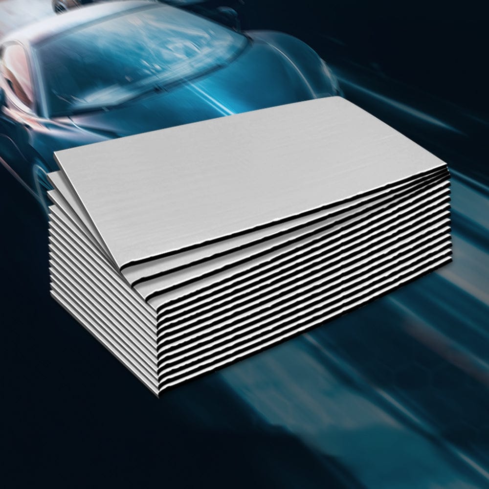 Weisshorn Auto Accessories > Auto Accessories Others > Insulation Weisshorn Butyl Car Sound Deadener Deadening Insulation Material with Application Roller 32CM X 50CM X 24pcs