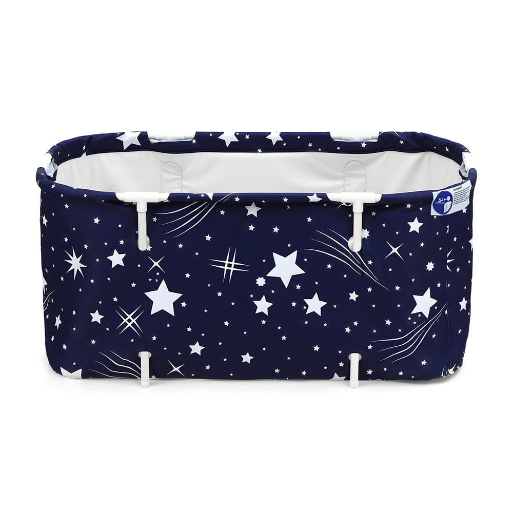 Weisshorn Furniture > Bathroom > Bathtubs Weisshorn Foldable Bathtub PVC SPA Bucket Inflatable Cushion 114x62cm Star Navy