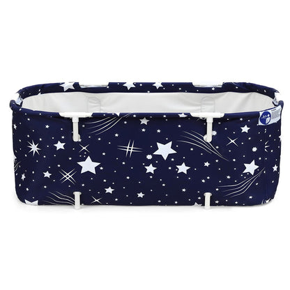 Weisshorn Furniture > Bathroom > Bathtubs Weisshorn Foldable Bathtub PVC SPA Bucket Inflatable Cushion 134x65cm Star Navy