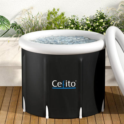Weisshorn Furniture > Bathroom > Bathtubs Weisshorn Portable Ice Bath Tub 70X80CM Inflatable Folding Bathtub Spa Massage