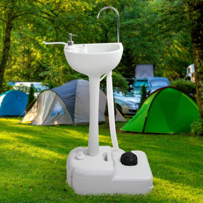 Weisshorn Home & Garden > DIY > Kitchen & Bathroom DIY Weisshorn Camping Basin Portable Hand Wash Sink Stand 19L Capacity