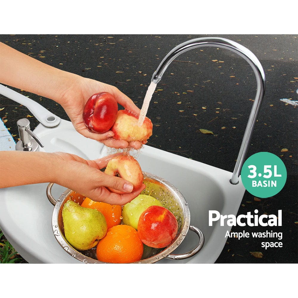 Weisshorn Home & Garden > DIY > Kitchen & Bathroom DIY Weisshorn Camping Basin Portable Hand Wash Sink Stand 19L Capacity
