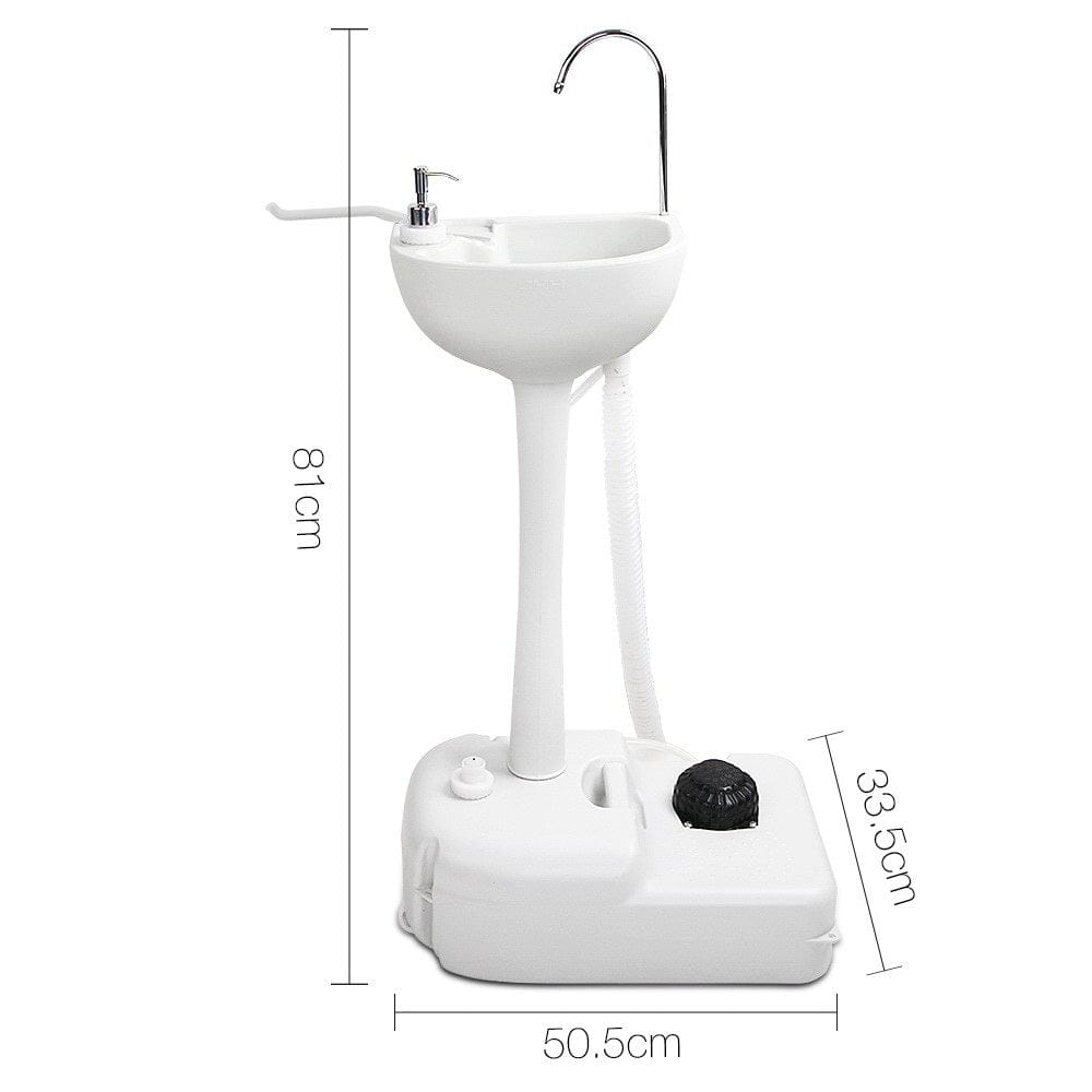 Weisshorn Home & Garden > DIY > Kitchen & Bathroom DIY Weisshorn Camping Basin Portable Hand Wash Sink Stand 19L Capacity
