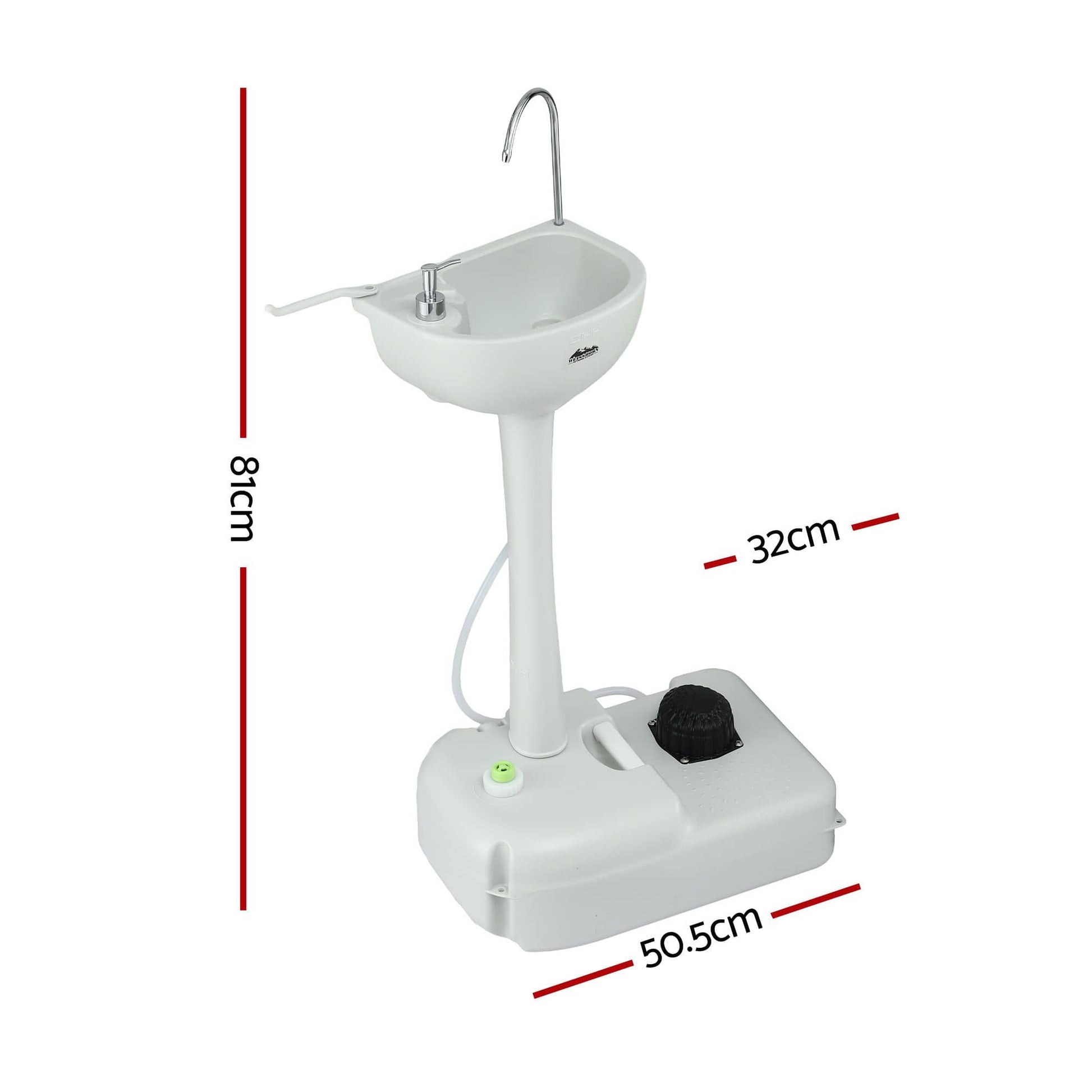 Weisshorn Home & Garden > DIY > Kitchen & Bathroom DIY Weisshorn Camping Basin Portable Hand Wash Sink Stand 19L Capacity