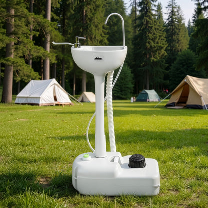 Weisshorn Home & Garden > DIY > Kitchen & Bathroom DIY Weisshorn Camping Basin Portable Hand Wash Sink Stand 19L Capacity