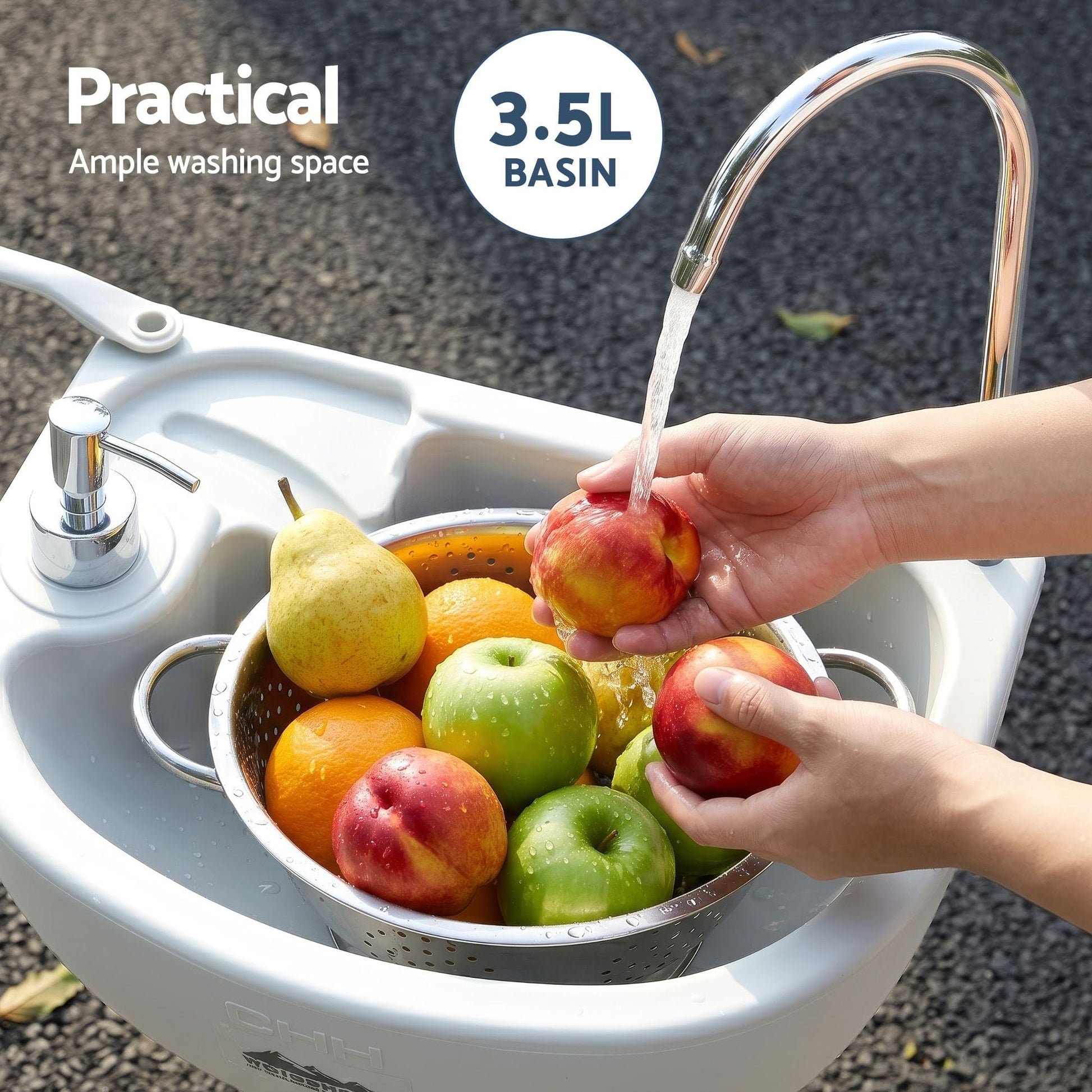 Weisshorn Home & Garden > DIY > Kitchen & Bathroom DIY Weisshorn Camping Basin Portable Hand Wash Sink Stand 19L Capacity