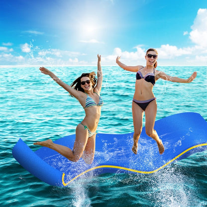 Weisshorn Home & Garden > Pool & Accessories > Pool Toys & Inflatables Weisshorn Floating Water Mat 55x180cm Foam Pad Swimming Pool Platform Blue