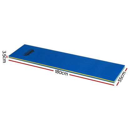 Weisshorn Home & Garden > Pool & Accessories > Pool Toys & Inflatables Weisshorn Floating Water Mat 55x180cm Foam Pad Swimming Pool Platform Blue