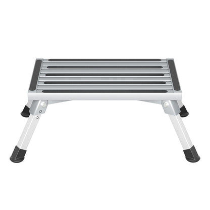Weisshorn Outdoor Recreation > Camping > Camp Furniture Weisshorn Caravan Step Folding Aluminium Step Ladder Stool