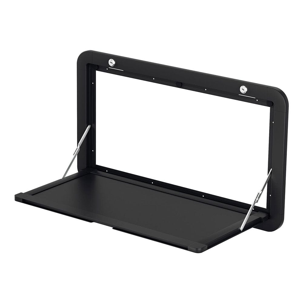 Weisshorn Outdoor Recreation > Camping > Camp Furniture Weisshorn Caravan Table 800 x 450mm Folding Lockable Black