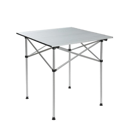 Weisshorn Outdoor Recreation > Camping > Camp Furniture Weisshorn Folding Camping Table 70CM Roll Up Outdoor Picnic BBQ Aluminium Desk