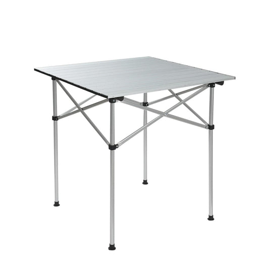 Weisshorn Outdoor Recreation > Camping > Camp Furniture Weisshorn Folding Camping Table 70CM Roll Up Outdoor Picnic BBQ Aluminium Desk