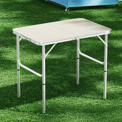 Weisshorn Outdoor Recreation > Camping > Camp Furniture Weisshorn Folding Camping Table 90CM Adjustable Portable Outdoor Picnic Desk