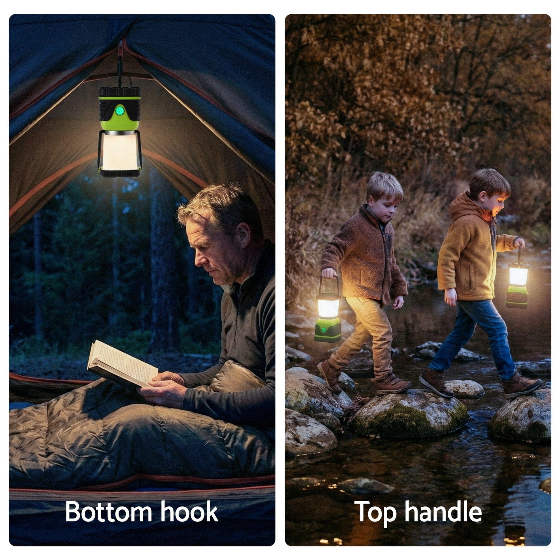 Weisshorn Outdoor Recreation > Camping > Camping Lights & Lanterns Weisshorn 2-Pack LED Camping Lanterns, 1000LM Super Bright Waterproof Portable Emergency Tent Lights