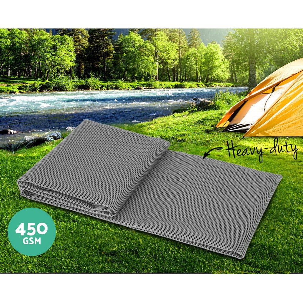 Weisshorn Outdoor Recreation > Camping > Caravan Accessories Weisshorn 3M X 2.5M Annex Matting Floor Mats Mesh Caravan Camping Annexe