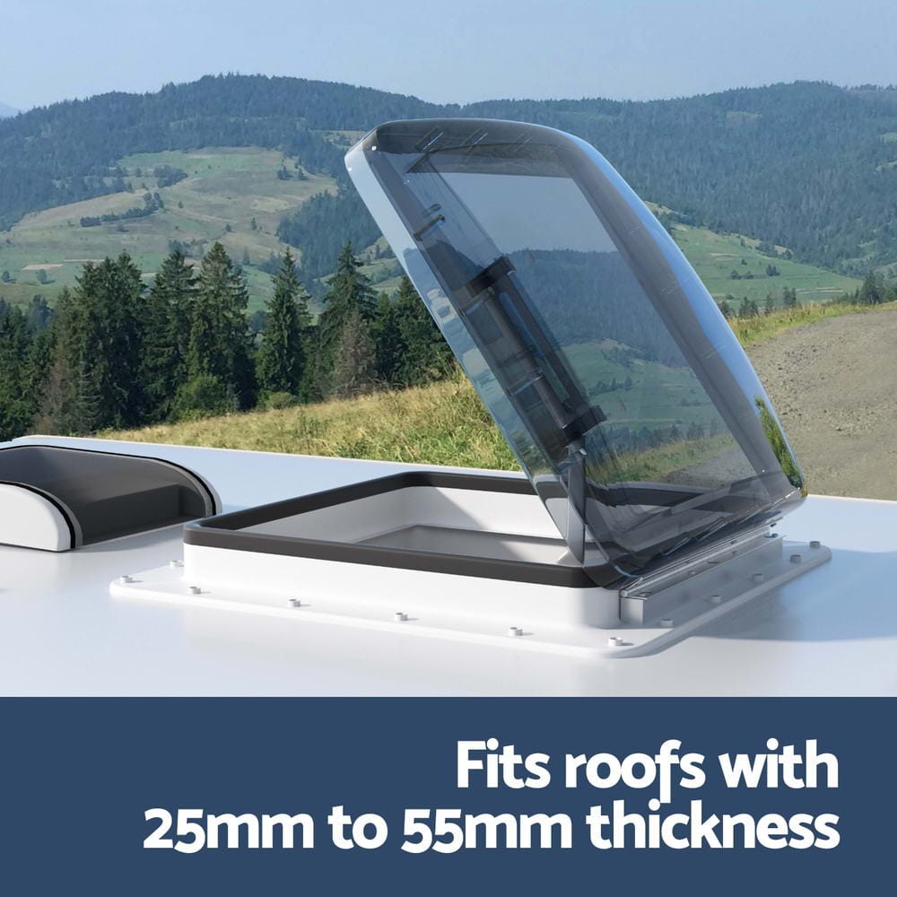 Weisshorn Outdoor Recreation > Camping > Caravan Accessories Weisshorn Caravan Roof Vent Air Exhaust Hatch RV Motorhome Camper White