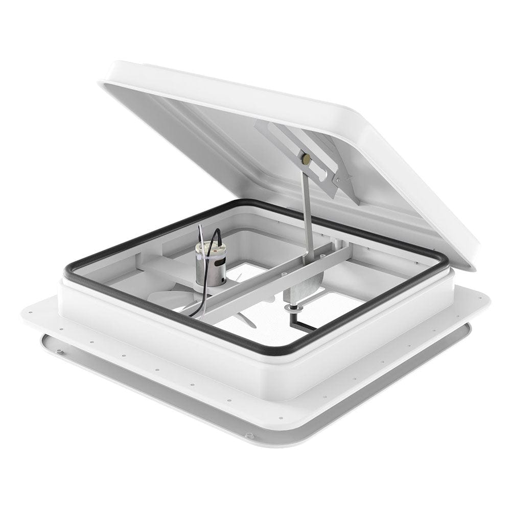 Weisshorn Outdoor Recreation > Camping > Caravan Accessories Weisshorn Caravan Roof Vent Fan Air Exhaust Hatch 12V RV Motorhome Camper White