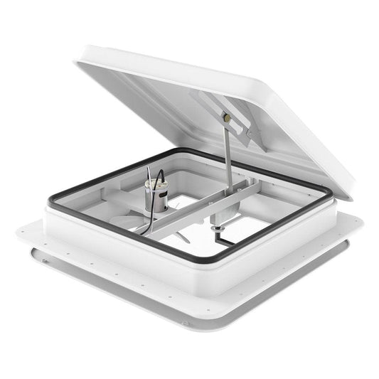Weisshorn Outdoor Recreation > Camping > Caravan Accessories Weisshorn Caravan Roof Vent Fan Air Exhaust Hatch 12V RV Motorhome Camper White