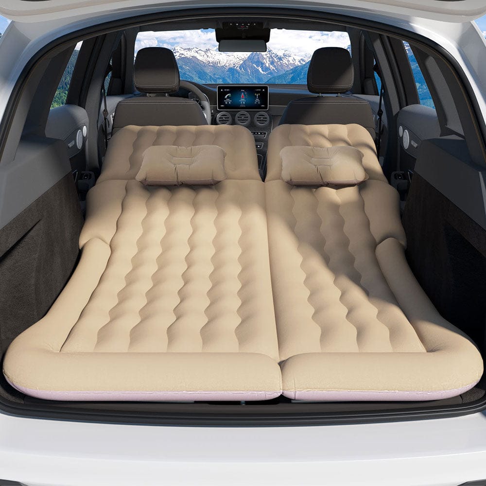 Weisshorn Outdoor Recreation > Camping > Inflatable Mattresses Weisshorn Car Mattress 175x130 Inflatable SUV Back Seat Camping Bed Beige