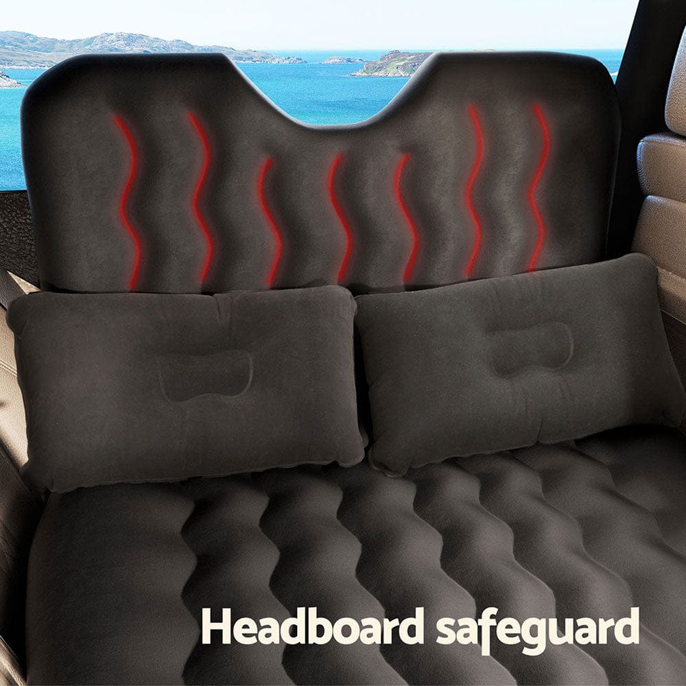 Weisshorn Outdoor Recreation > Camping > Inflatable Mattresses Weisshorn Car Mattress 176x80 Inflatable SUV Back Seat Camping Bed Charcoal
