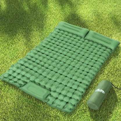 Weisshorn Outdoor Recreation > Camping > Inflatable Mattresses Weisshorn Self Inflating Mattress Camping Sleeping Mat Air Bed Pad Double Pillow