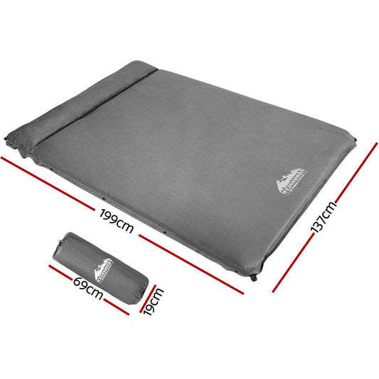 Weisshorn Outdoor Recreation > Camping > Inflatable Mattresses Weisshorn Self Inflating Mattress - Grey
