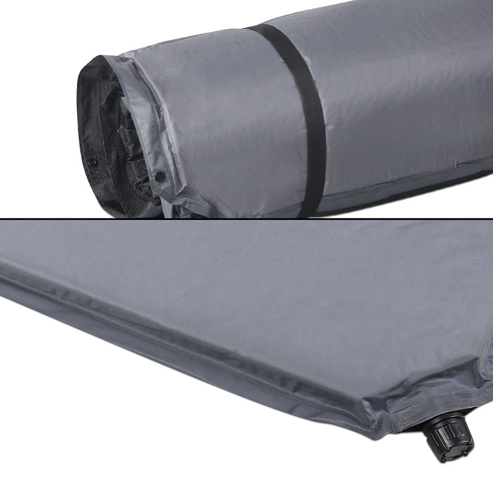 Weisshorn Outdoor Recreation > Camping > Inflatable Mattresses Weisshorn Self Inflating Mattress - Grey
