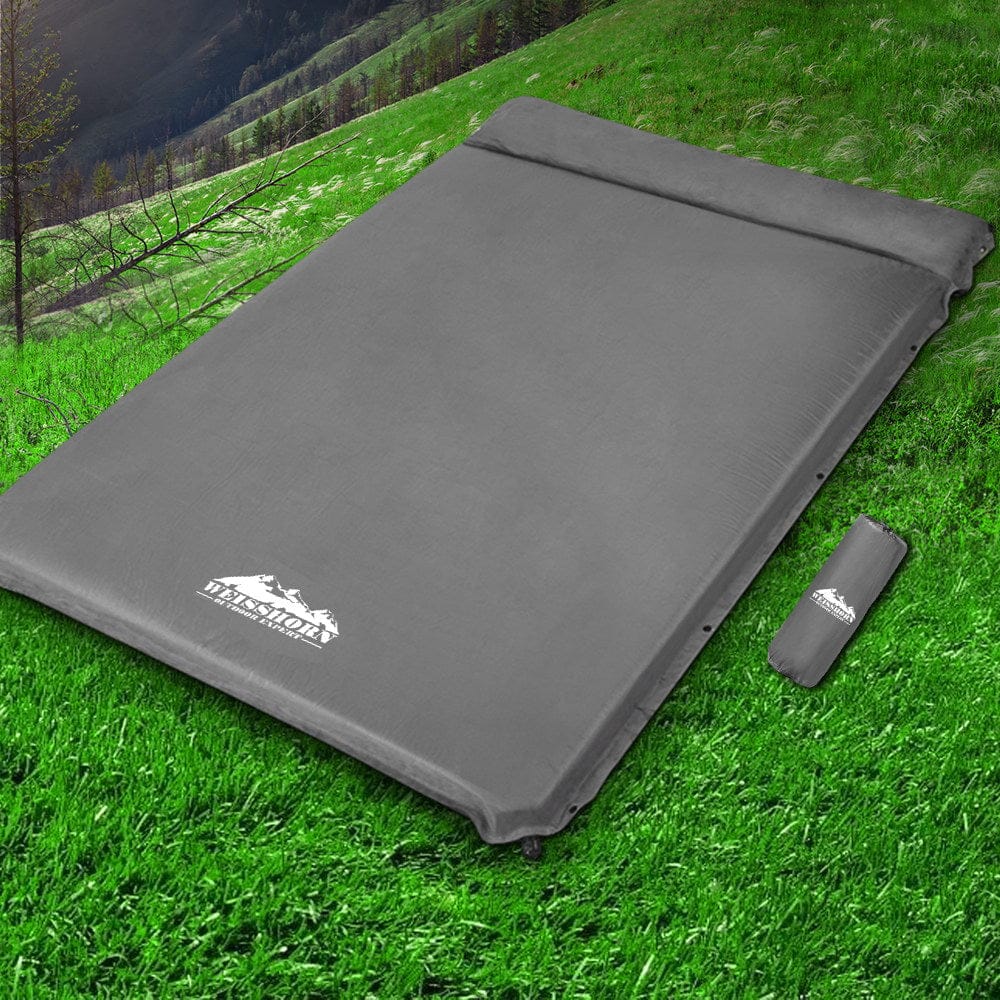 Weisshorn Outdoor Recreation > Camping > Inflatable Mattresses Weisshorn Self Inflating Mattress - Grey