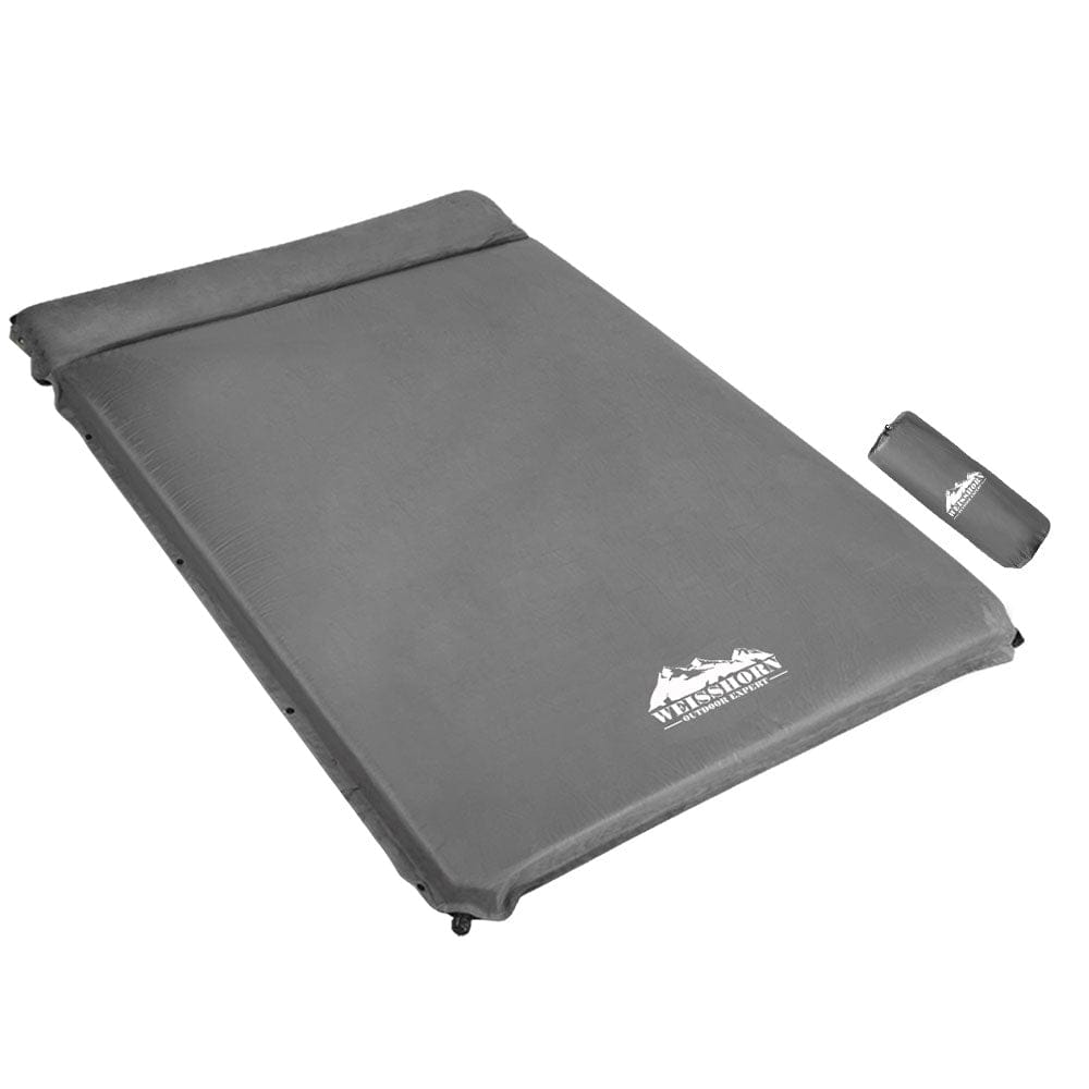 Weisshorn Outdoor Recreation > Camping > Inflatable Mattresses Weisshorn Self Inflating Mattress - Grey
