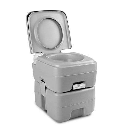 Weisshorn Outdoor Recreation > Camping > Portable Toilets & Showers Weisshorn 20L Portable Camping Toilet Outdoor Flush Potty Boating