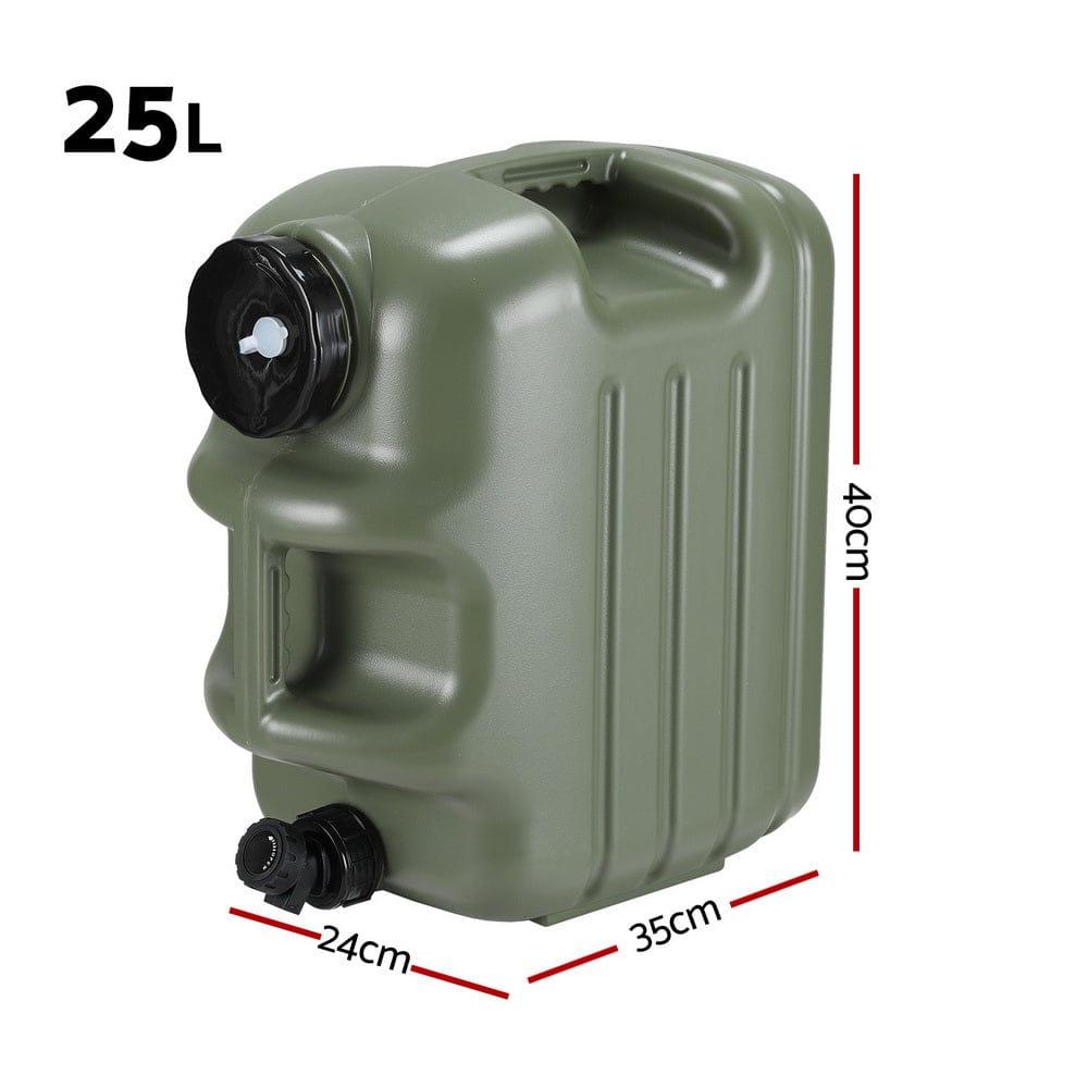Weisshorn Outdoor Recreation > Camping > Portable Toilets & Showers Weisshorn 25L Water Container Jerry Can Bucket Camping Outdoor Storage Tank