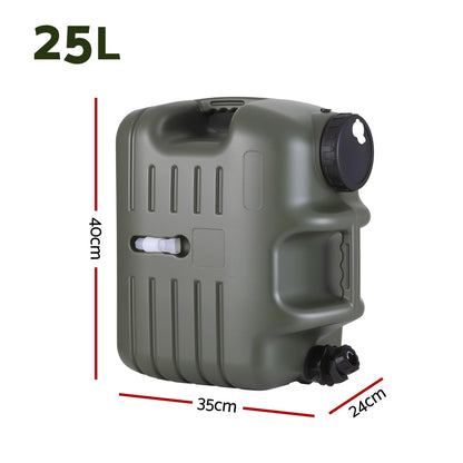 Weisshorn Outdoor Recreation > Camping > Portable Toilets & Showers Weisshorn 25L Water Container Jerry Can Bucket Camping Outdoor Storage Tank