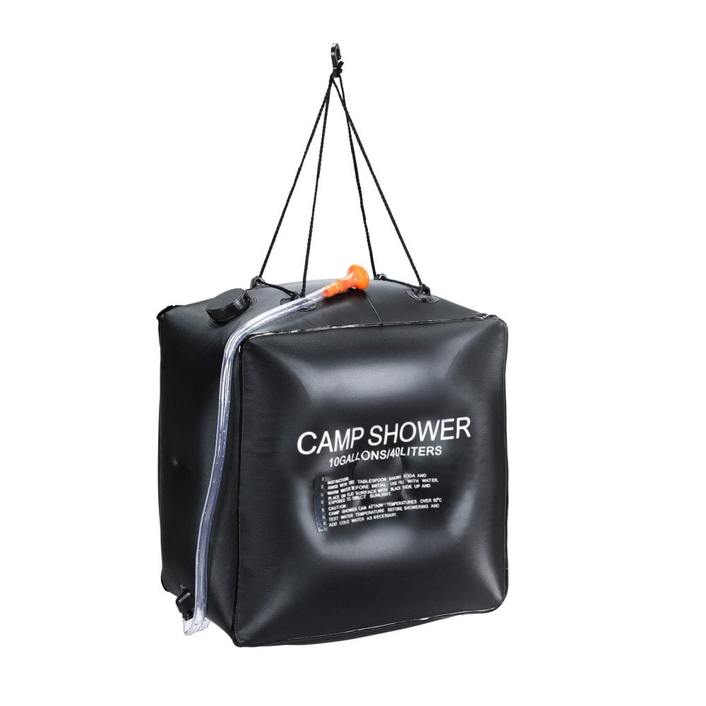 Weisshorn Outdoor Recreation > Camping > Portable Toilets & Showers Weisshorn Camping Shower Bag 40L Black