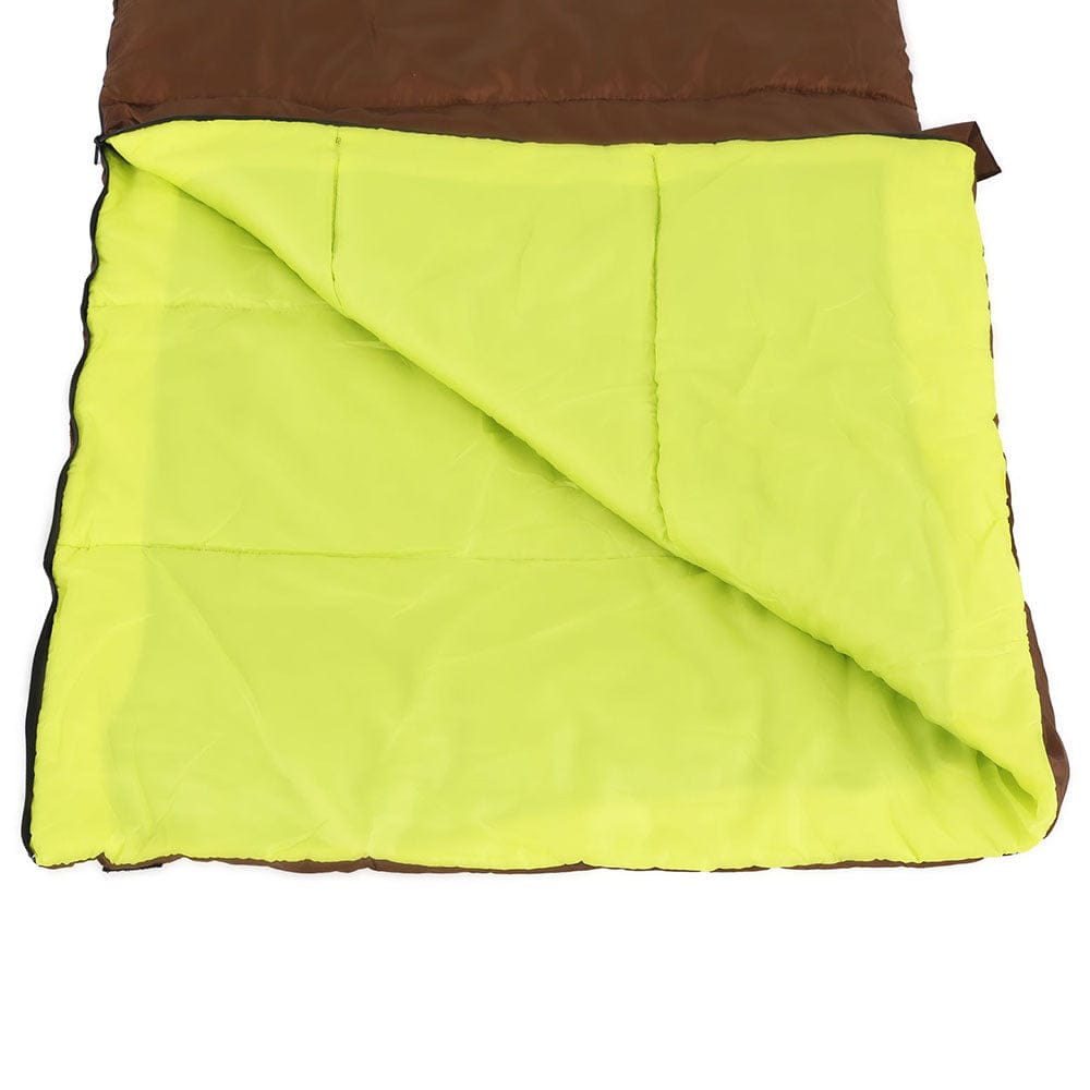 Weisshorn Outdoor Recreation > Camping > Sleeping Bags Weisshorn Sleeping Bag Double Bags Thermal Camping Hiking Tent Brown -5°C