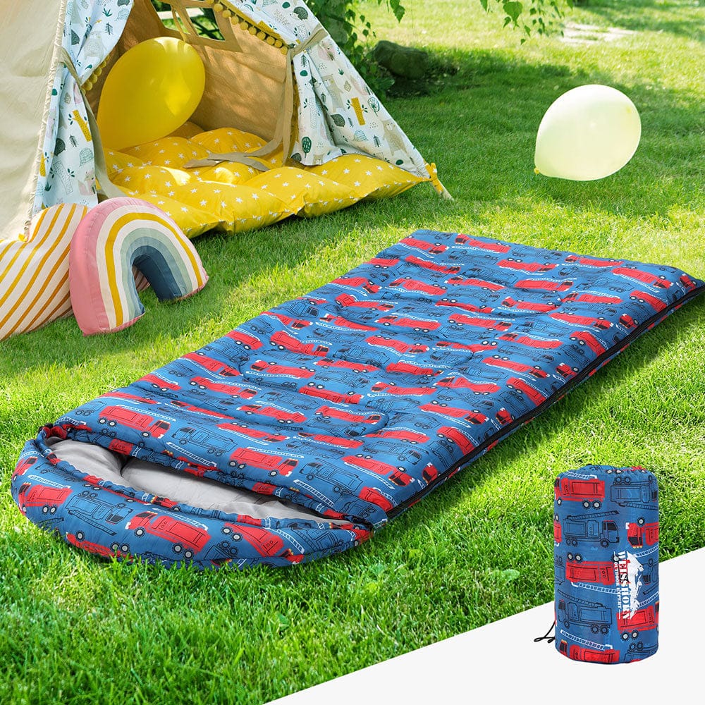 Weisshorn Outdoor Recreation > Camping > Sleeping Bags Weisshorn Sleeping Bag Kids Single Bags 180cm Thermal Camping Hiking Blue