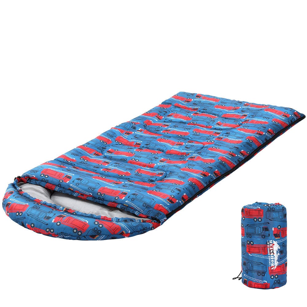 Weisshorn Outdoor Recreation > Camping > Sleeping Bags Weisshorn Sleeping Bag Kids Single Bags 180cm Thermal Camping Hiking Blue