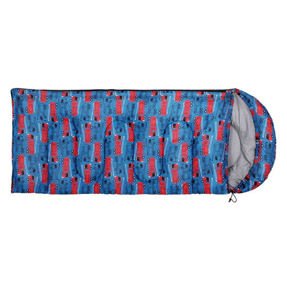 Weisshorn Outdoor Recreation > Camping > Sleeping Bags Weisshorn Sleeping Bag Kids Single Bags 180cm Thermal Camping Hiking Blue