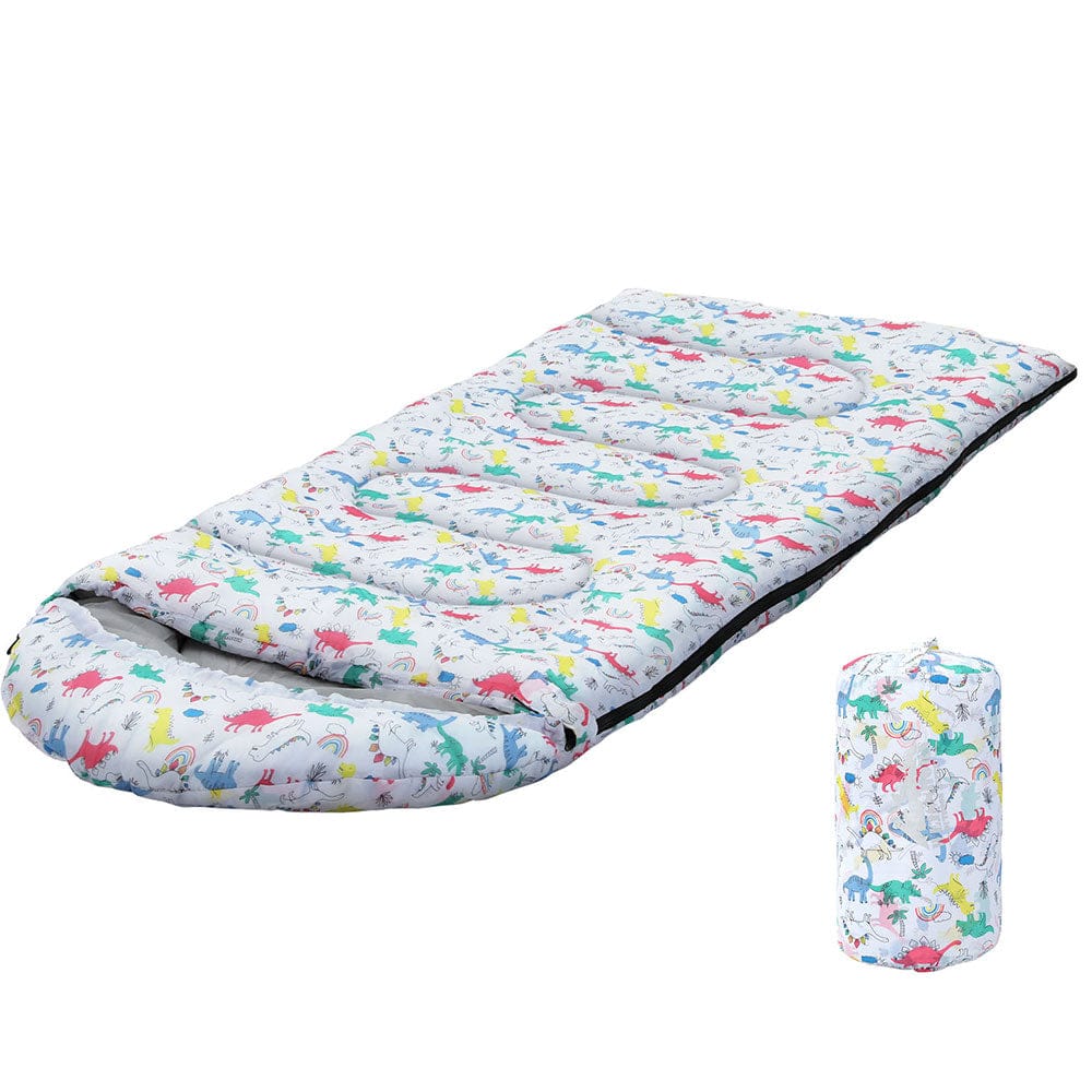Weisshorn Outdoor Recreation > Camping > Sleeping Bags Weisshorn Sleeping Bag Kids Single Bags 180cm Thermal Camping Hiking White