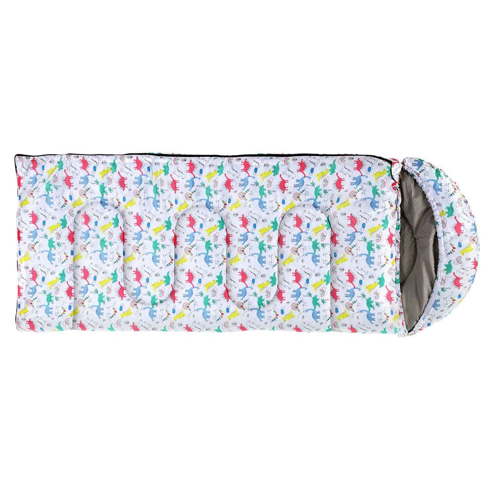 Weisshorn Outdoor Recreation > Camping > Sleeping Bags Weisshorn Sleeping Bag Kids Single Bags 180cm Thermal Camping Hiking White