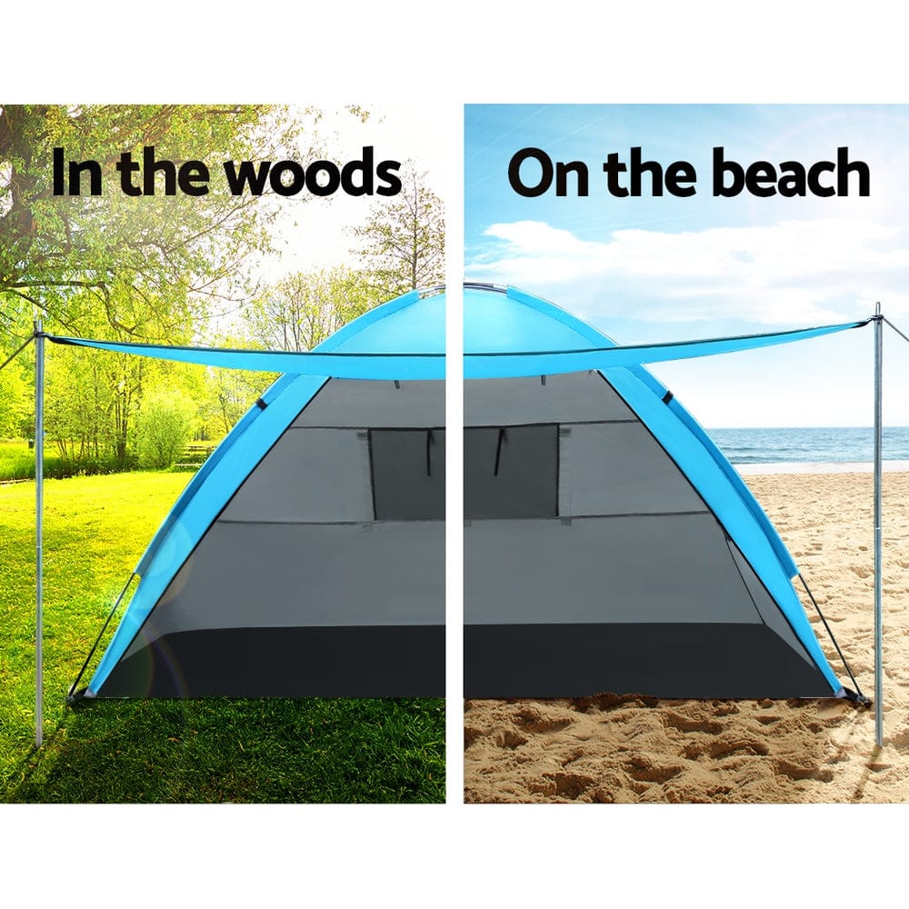 Weisshorn Outdoor Recreation > Camping > Tents Weisshorn Camping Tent Beach Portable Hiking Sun Shade Shelter Fishing 4 Person
