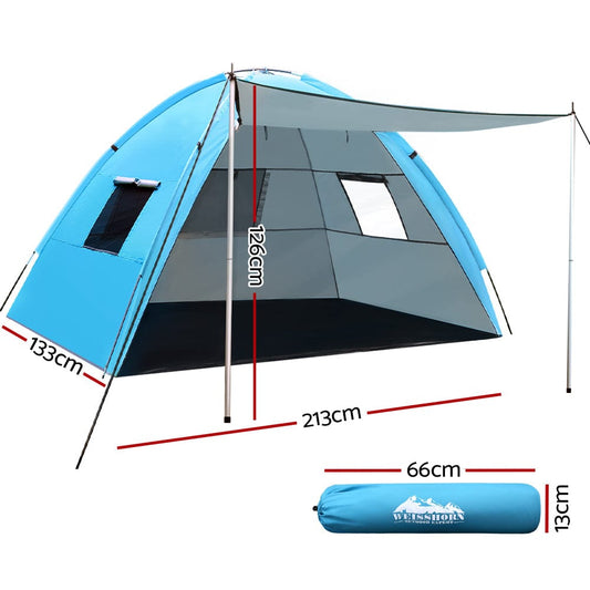 Weisshorn Outdoor Recreation > Camping > Tents Weisshorn Camping Tent Beach Portable Hiking Sun Shade Shelter Fishing 4 Person