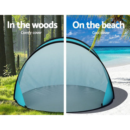 Weisshorn Outdoor Recreation > Camping > Tents Weisshorn Pop Up Beach Tent Camping Portable Sun Shade Shelter Fishing