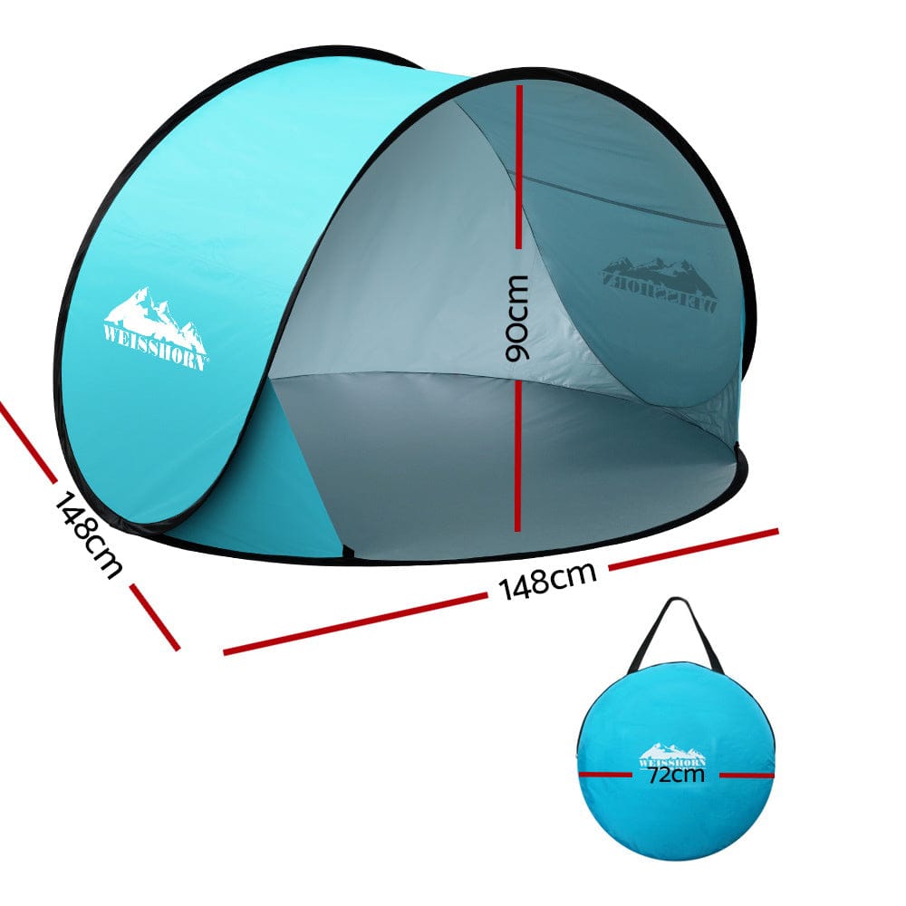 Weisshorn Outdoor Recreation > Camping > Tents Weisshorn Pop Up Beach Tent Camping Portable Sun Shade Shelter Fishing